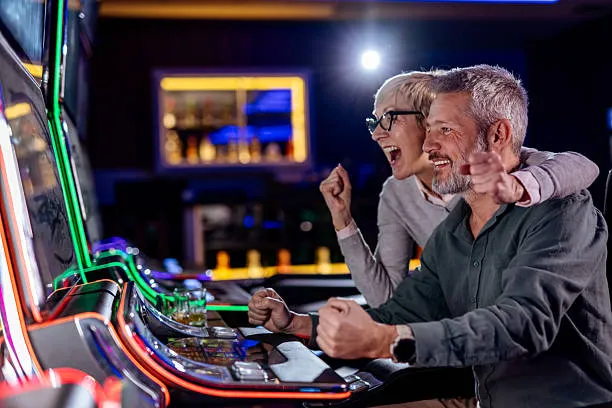 Casino card table with green baize surface